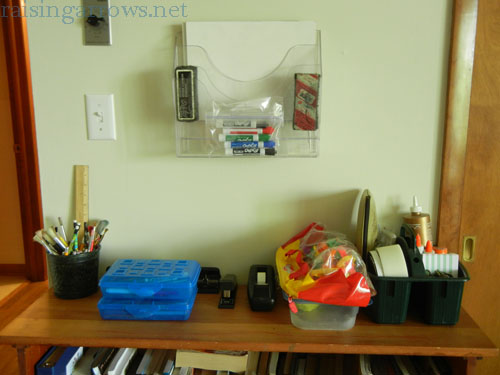 supplies organization Quick and simple homeschool organization methods that work well for the large family household (and small spaces) without a lot of time, effort, and money.