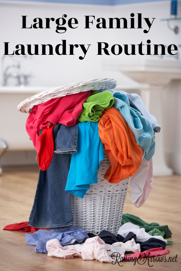 Managing the laundry of a large family household is an everyday task, but creating a room-by-room system makes Mt. Washmore manageable!