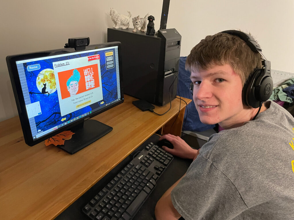 My homeschooled kids share why they love Teaching Textbooks and their favorite parts of this online homeschool math program.
