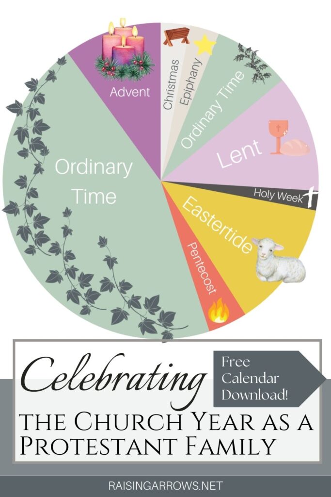 How we follow the Liturgical Church year as a Protestant family. Plus, a free download to help you celebrate!